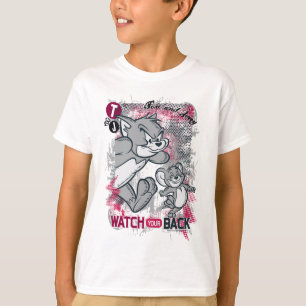 T-shirt Tom et Jerry observent votre dos