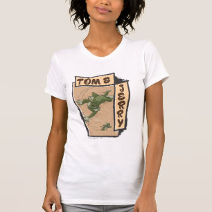 T-shirt Tom et Jerry sur un divan bronzage