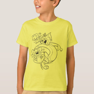 T-shirt Tom Et Jerry Tom Et Jerry Rient
