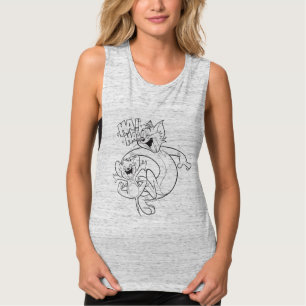 T-shirt Tom Et Jerry   Tom Et Jerry Rient