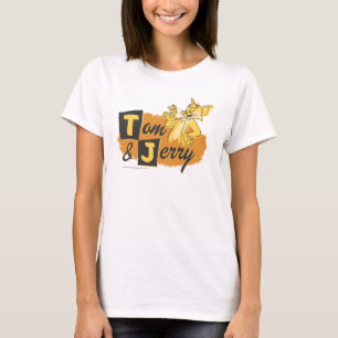 T-shirt Tom et souris de Jerry dans le logo de patte