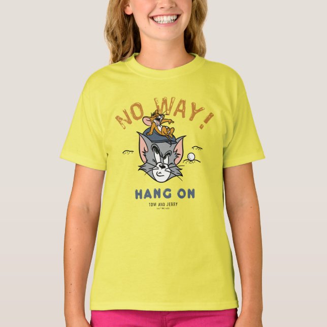 T-shirt Tom & Jerry Golfing "No Way" (Devant)