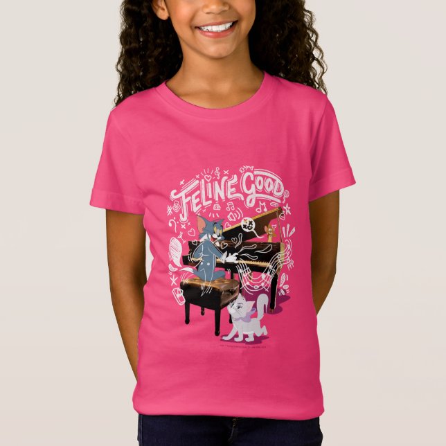 T-Shirt Tom & Jerry Play Piano - Feline Good (Devant)