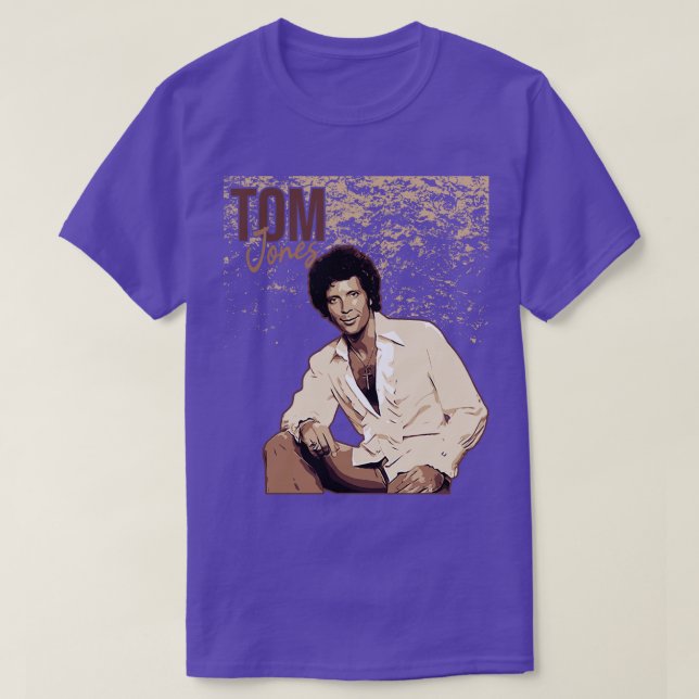 T-shirt Tom Jones Brown vintage (Design devant)
