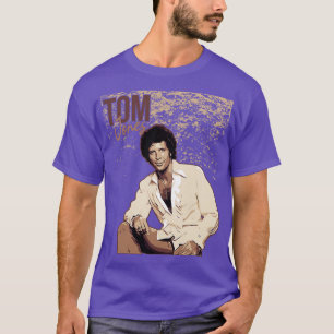 T-shirt Tom Jones Brown vintage