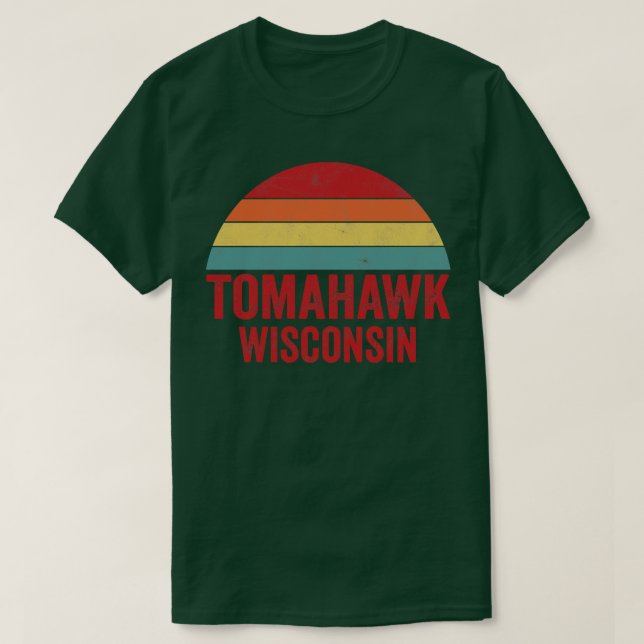 T-shirt Tomahawk Wisconsin (Design devant)