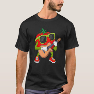 T-shirt Tomate Jouer Guitare Tomate Musique Hommes Femmes