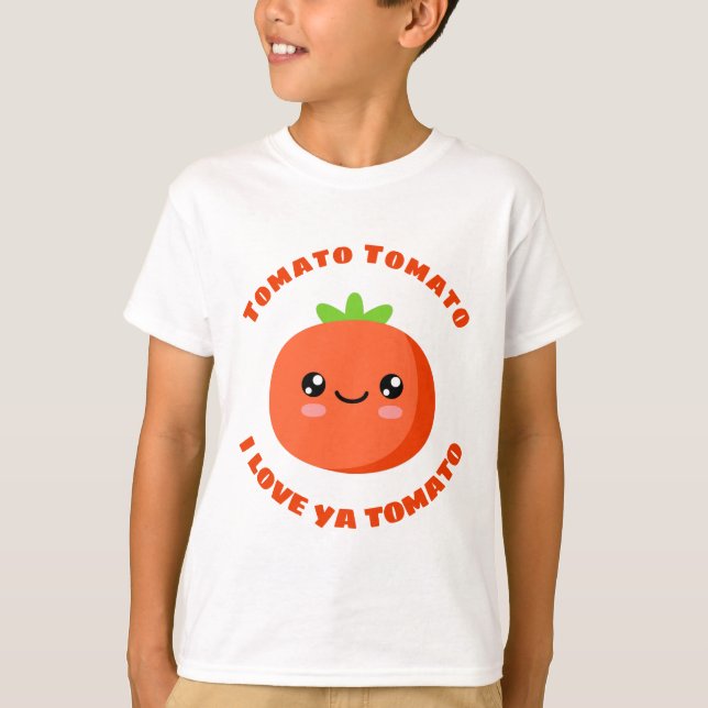 T-shirt Tomato tomate j'aime ta tomate (Devant)