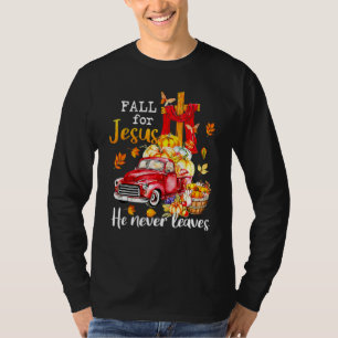 T-shirt Tombez Amoureux de Jésus Il ne Quitte Jamais Autom