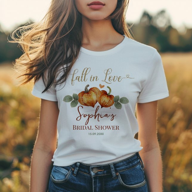 T-shirt Tombez amoureux de la citrouille Cœur Enterrement  (Créateur téléchargé)