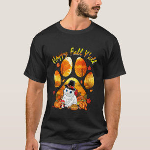 T-shirt Tombez tous remerciement de chat comme dinde autom