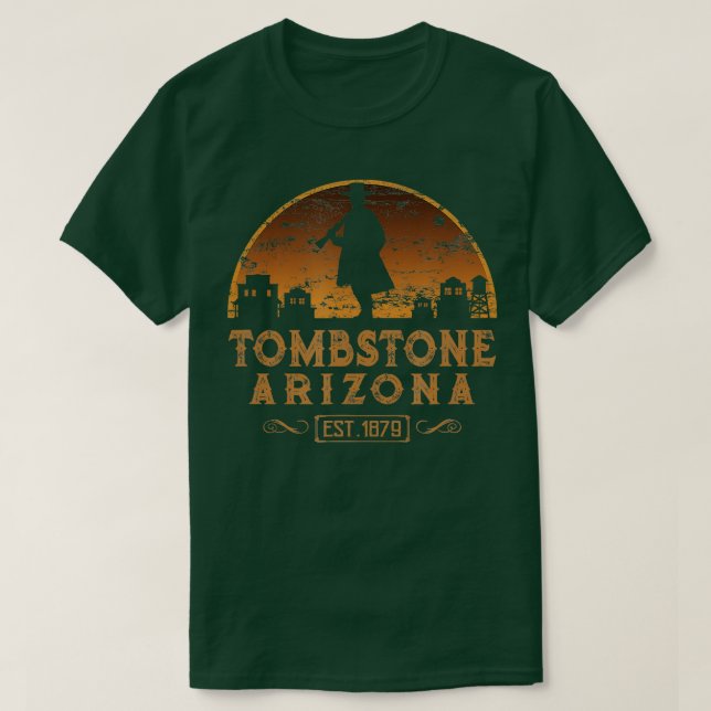 T-shirt Tombstone Arizona AZ Wild West Gunfighter (Design devant)