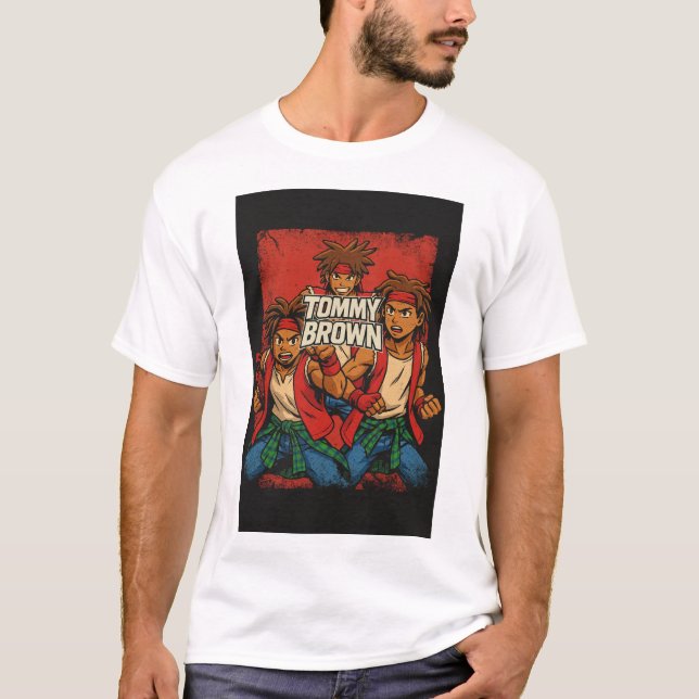 T-shirt Tommy Brown Side B (Devant)