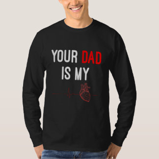 T-shirt Ton papa est mon cardio tenue de fête des pères