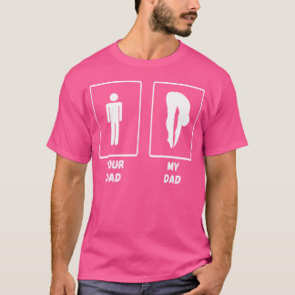 T-shirt Ton papa Mon papa Plongeur Planche Planche Plate-F