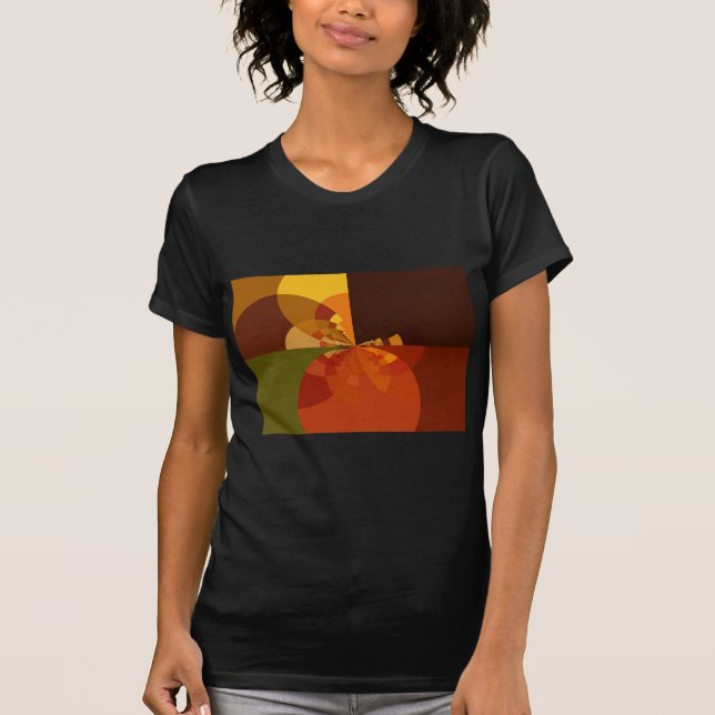 T-shirt Tonalité Terre Art couleur Abstrait Design d'impre (Devant)