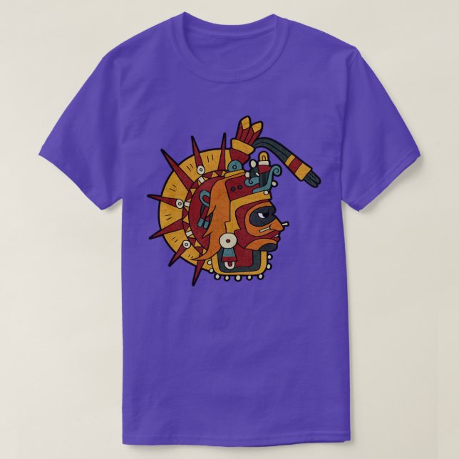 T-shirt Tonatiuh Aztec Dieu Soleil Dieu Maya Inca Toltec D (Design devant)