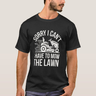 T-shirt Tondeuse à gazon jardinage drôle tonte pelouse soi