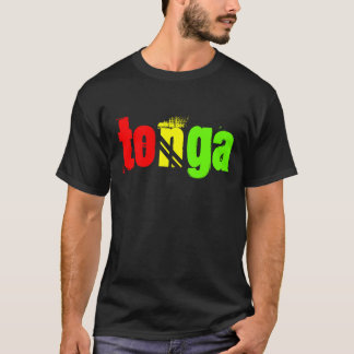 T-shirt Tonga nommé tee aux couleurs du Reggae