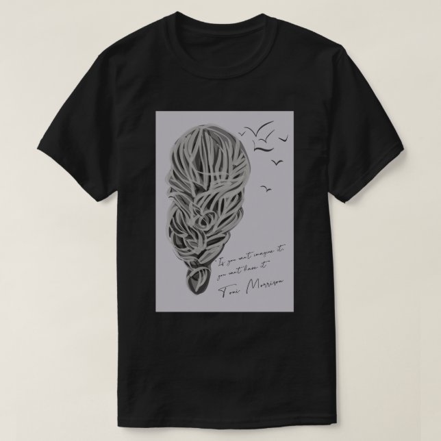 T-shirt Toni Morrison cite (Design devant)