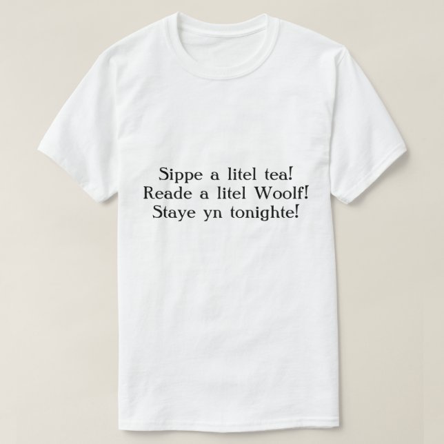 T-shirt Tonighte de yn de Staye ! (Design devant)