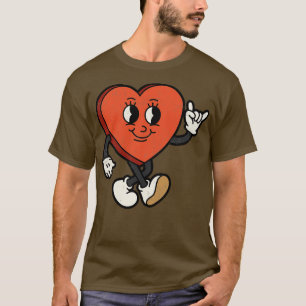 T-shirt Tonneau de coeur vintage Lourd Metal Devil Horn Ro