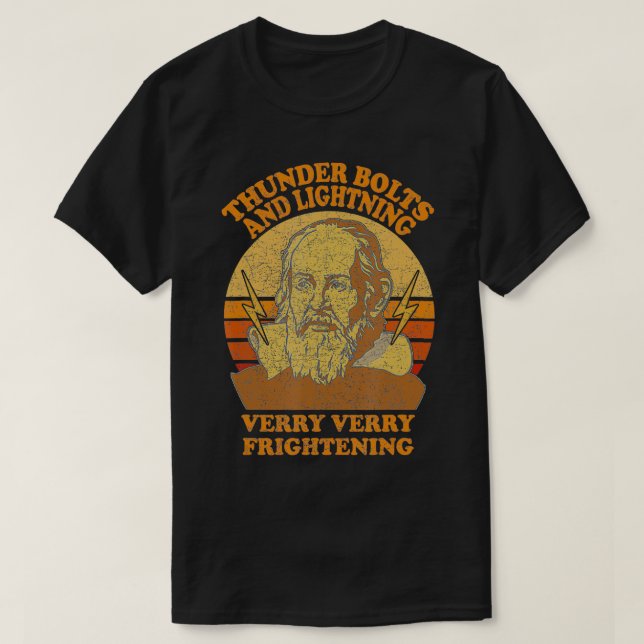 T-shirt Tonnerre de foudre très effrayant G (Design devant)