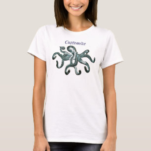 T-shirt Tonnerre octopus bleu