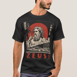 T-shirt Tonnerre Ukiyo-e Zeus | Art mythologique grec