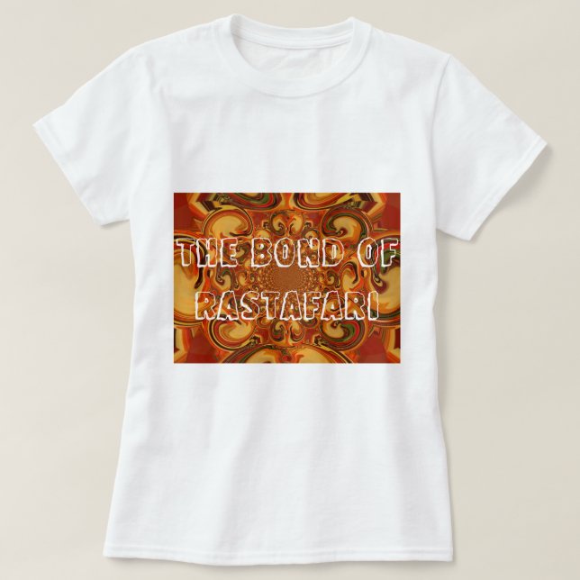 T-shirt Tons Abstraits orange, marron et vert (Design devant)