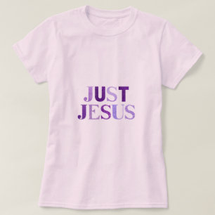 T-shirt Tons Violets Foncé Et Clair Parties scintillant "J