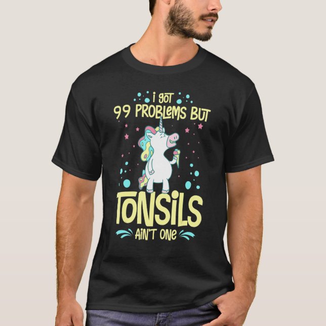 T-shirt Tonsillectomie Tonsil Enlèvement Tonsil Récupérati (Devant)