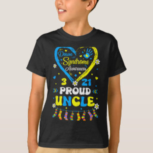 T-shirt Tonton Sympa Syndrome de Down Fier Vêtements Coord