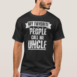 T-shirt Tontons Mignons Fête des Pères Mes Personnes Préfé