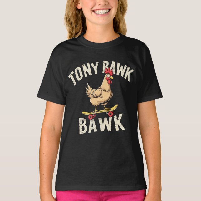 T-shirt Tony Bawk poulet (Devant)