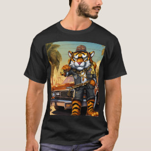 T-shirt Tony le tigre : La position de Gangsta