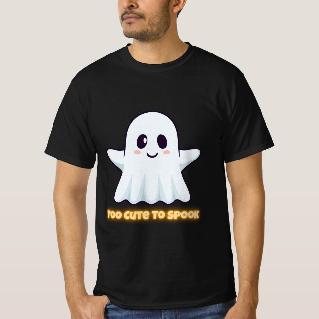 T-shirt Too Cute To Spook – Adorable Kawaii Ghost Hallowee (Devant)