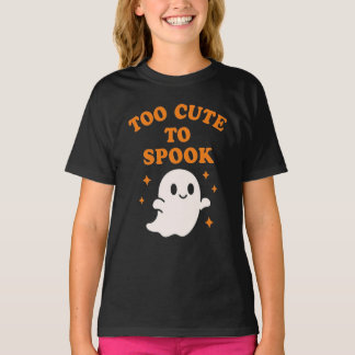 T-shirt  Too Cute To Spook - Funny Halloween Ghost Girl's 