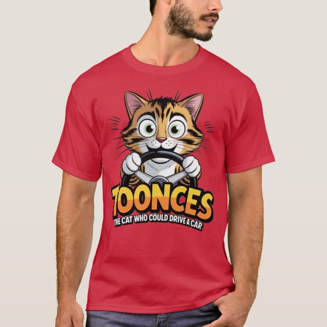 T-shirt Toonces - Le Chat de conduite (Devant)