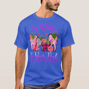 T-shirt Tooth En Octobre Nous Portons Pink Breast Cancer A