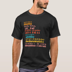 T-shirt Top Cinquante Merci Huckleberry Baseball Pla