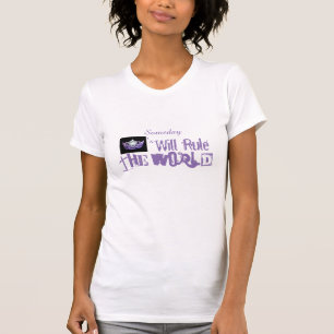 T-shirt Top Crowns de style Miss America dominera le monde