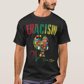 T-shirt Top de la manifestation contre l'racisme
