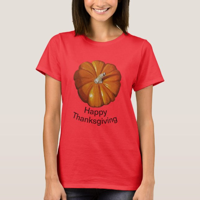 T-shirt Top des femmes citrouilles (Devant)