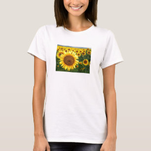 T-shirt Top des tournesols été femmes Spaghetti