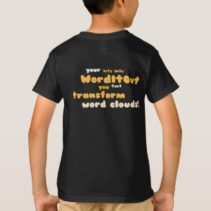T-shirt Top enfants : disposition arrière