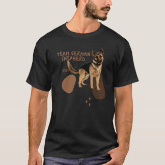 T-shirt Top German Shepherd Dog Design German Shepherd
