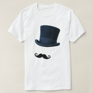 T-shirt Top Hat et Moustache
