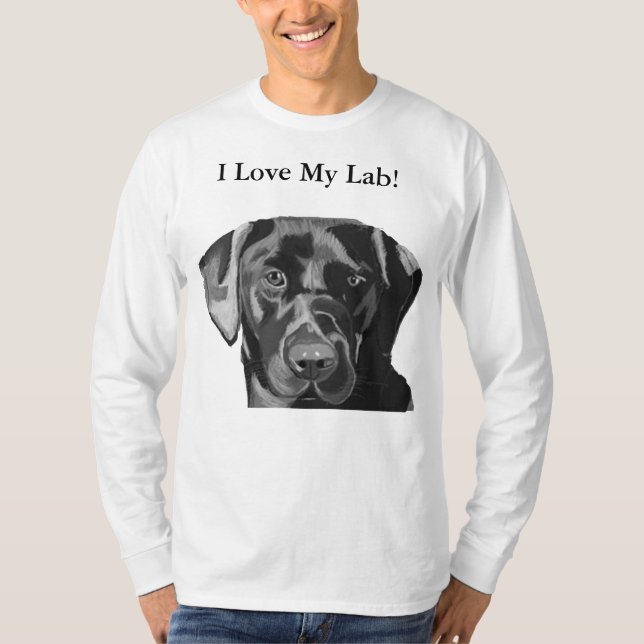 T-shirt Top masculin des Black Labrador (Devant)