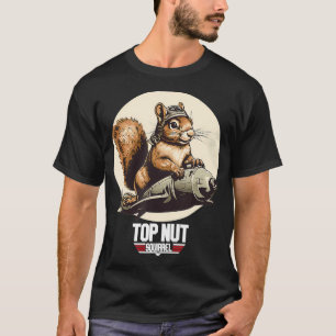 T-shirt Top Nut Squirrel AviationPlan Funny Vintage Roost